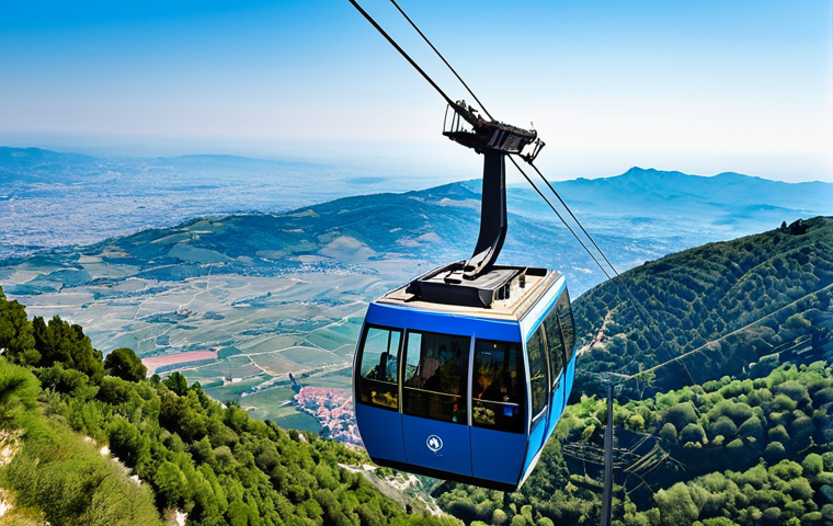 산마리노에서 액티비티 즐기기 - Cable Car Ascent**

"Scenic view from a cable car ascending Mount Titano, overlooking Borgo Maggiore...