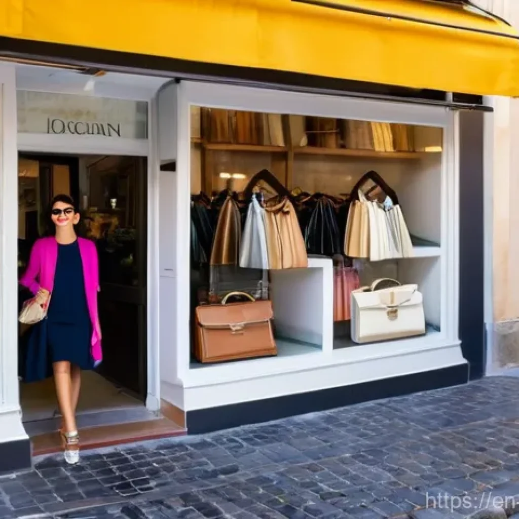 산마리노에서의 쇼핑 정보 - **Fashion-Forward Boutique in San Marino**
    A stylish young woman, approximately 20-25 years old,...